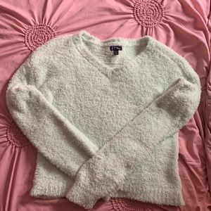 Fuzzy Green Sweater